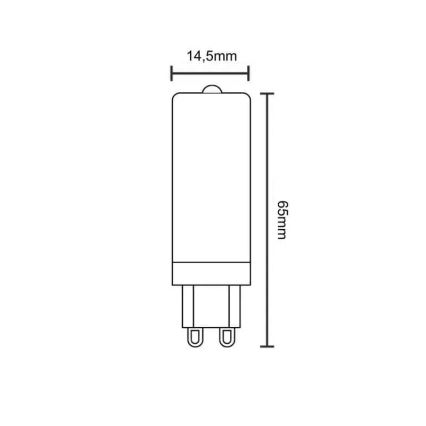 LED Lamp G9/4W/230V 2800K