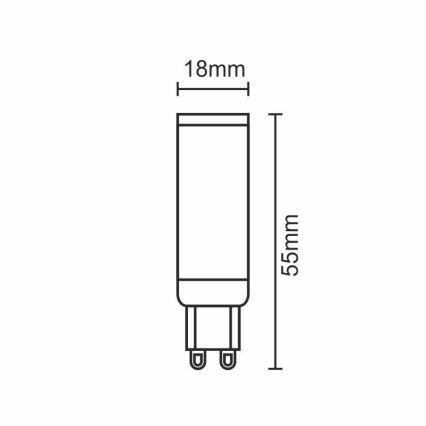 LED Lamp G9/5W/230V 2800K