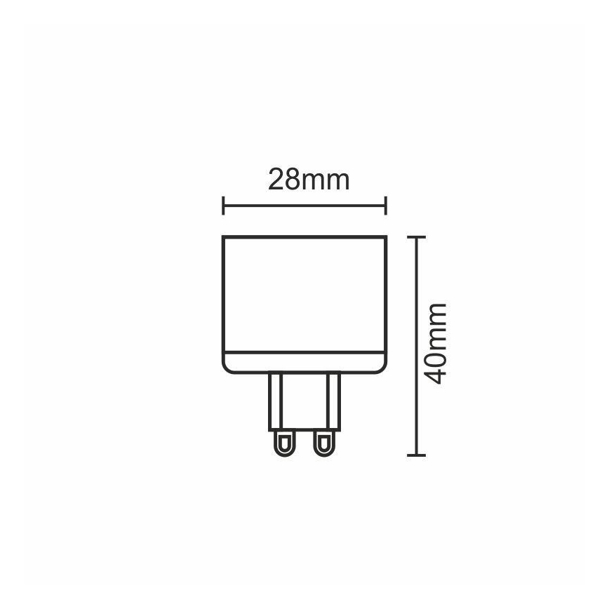 LED Lamp G9/5W/230V 2800K