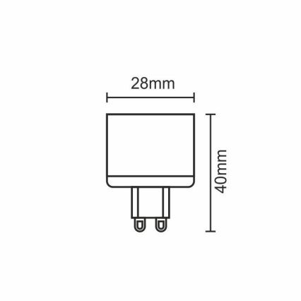 LED Lamp G9/5W/230V 4000K