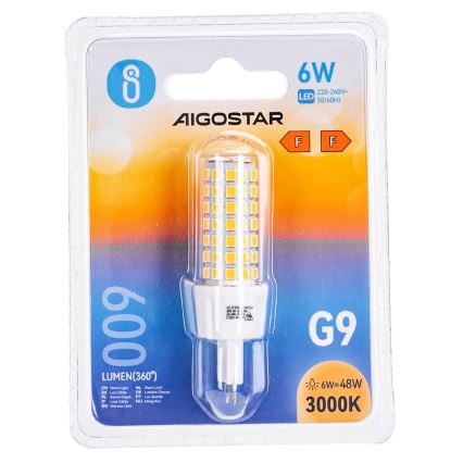 LED Lamp G9/6W/230V 3000K - Aigostar