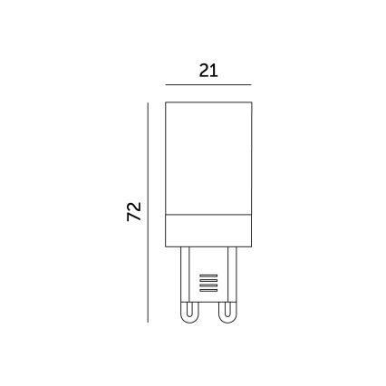 LED Lamp G9/6W/230V 6000K
