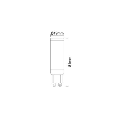 LED-lamp G9/7,6W/230V 4000K