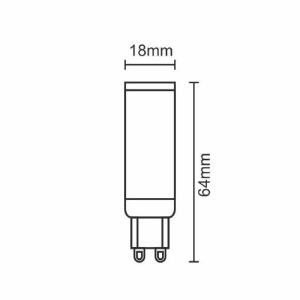 LED Lamp G9/7W/230V 2800K