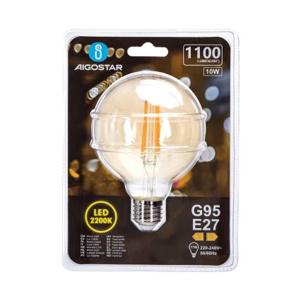 LED Lamp G95 E27/10W/230V 2200K - Aigostar