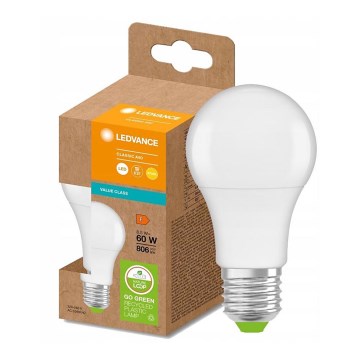 LED Lamp gemaakt van gerecycled plastic A60 E27/8,5W/230V 2700K - Ledvance