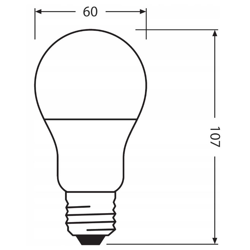 LED Lamp gemaakt van gerecycled plastic A60 E27/8,5W/230V 2700K - Ledvance