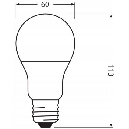 LED Lamp gemaakt van gerecycled plastic E27/10W/230V 4000K - Ledvance