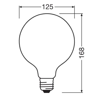 LED-lamp GLOBE CLASSIC FILAMENT G125 E27/11,6W/230V 4000K - Ledvance