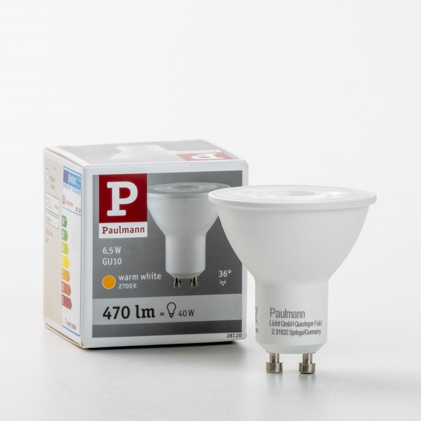 LED Lamp GU10/6,5W/230V 2700K - Paulmann 28720