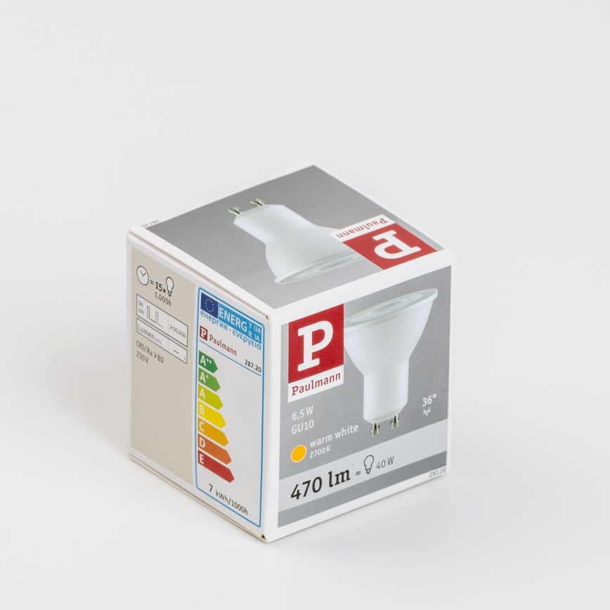 LED Lamp GU10/6,5W/230V 2700K - Paulmann 28720