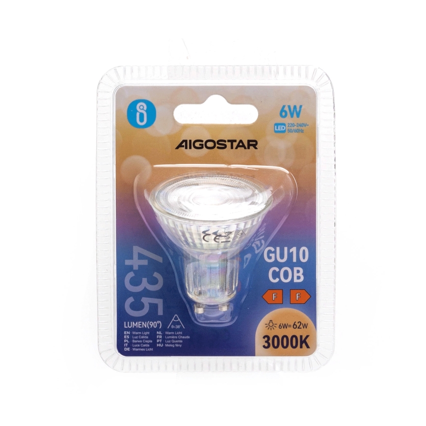 LED Lamp GU10/6W/230V 3000K - Aigostar