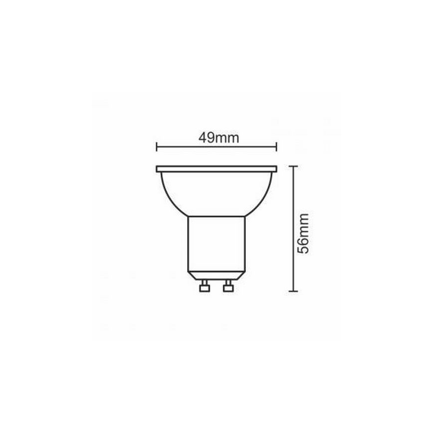 LED Lamp GU10/6W/230V 4000K zwart