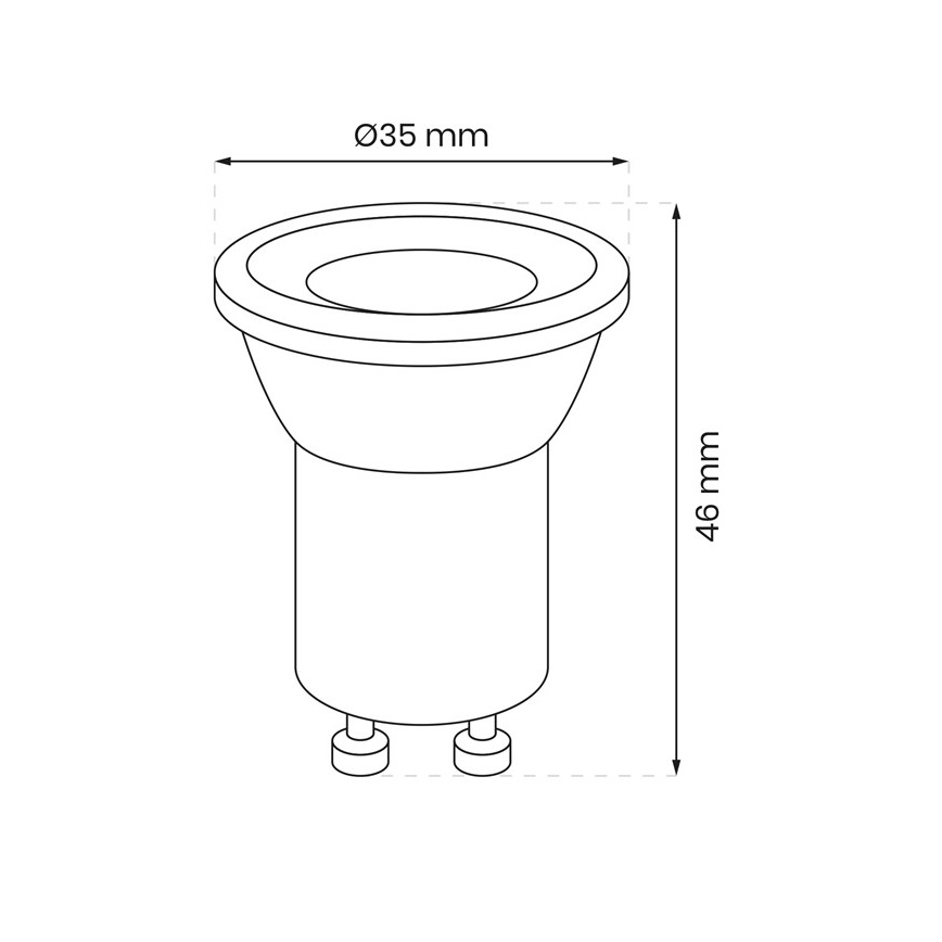 LED Lamp GU10-MR11/3W/230V 4000K