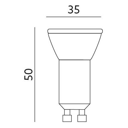 LED lamp GU10-MR11/4W/230V 4000K