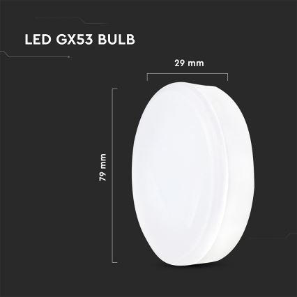 LED-lamp GX53/6,4W/230V 4000K