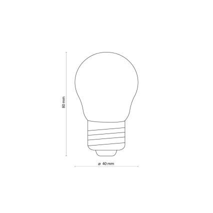 LED-lamp helder G45 E27/4,5W/230V 2200K