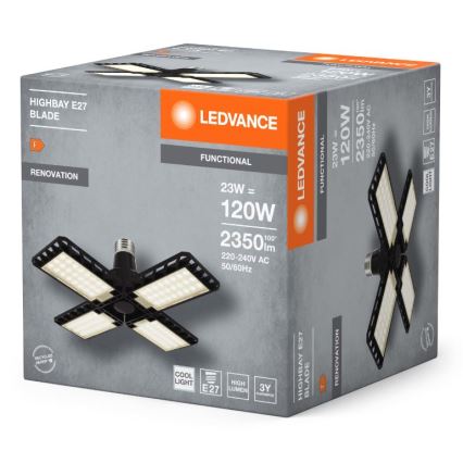 LED Lamp HIGHBAY E27/23W/230V 4000K - Ledvance