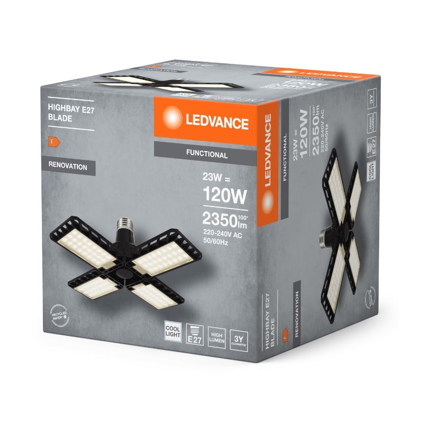 LED Lamp HIGHBAY E27/23W/230V 4000K - Ledvance