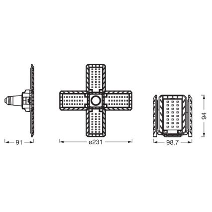 LED Lamp HIGHBAY E27/23W/230V 4000K - Ledvance