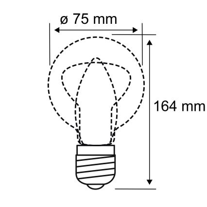 LED Lamp INNER B75 E27/3,5W/230V 1800K - Paulmann 28878