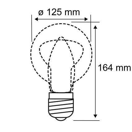 LED Lamp INNER G125 E27/3,5W/230V 1800K - Paulmann 28875