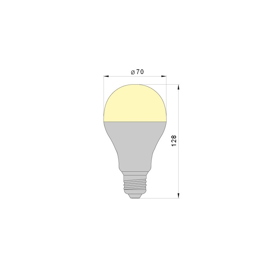 LED Lamp LEDSTAR A70 E27/18W/230V 3000K