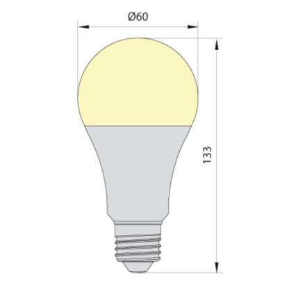 LED Lamp LEDSTAR ECO A65 E27/20W/230V 4000K