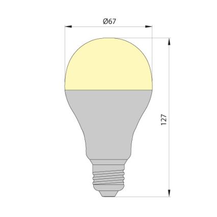 LED Lamp LEDSTAR ECO E27/10W/230V 3000K