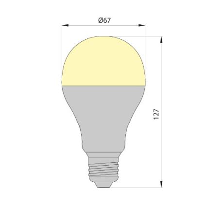 LED Lamp LEDSTAR ECO E27/12W/230V