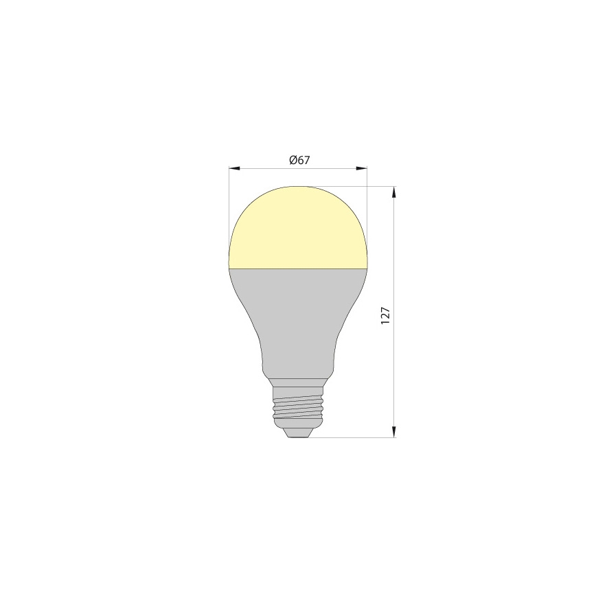 LED Lamp LEDSTAR ECO E27/12W/230V