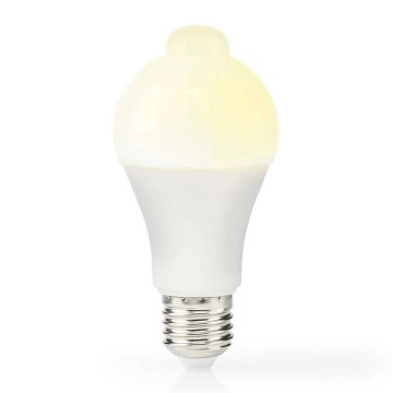 LED-lamp met bewegings- en schemersensor A60 E27/4,9W/230V 3000K