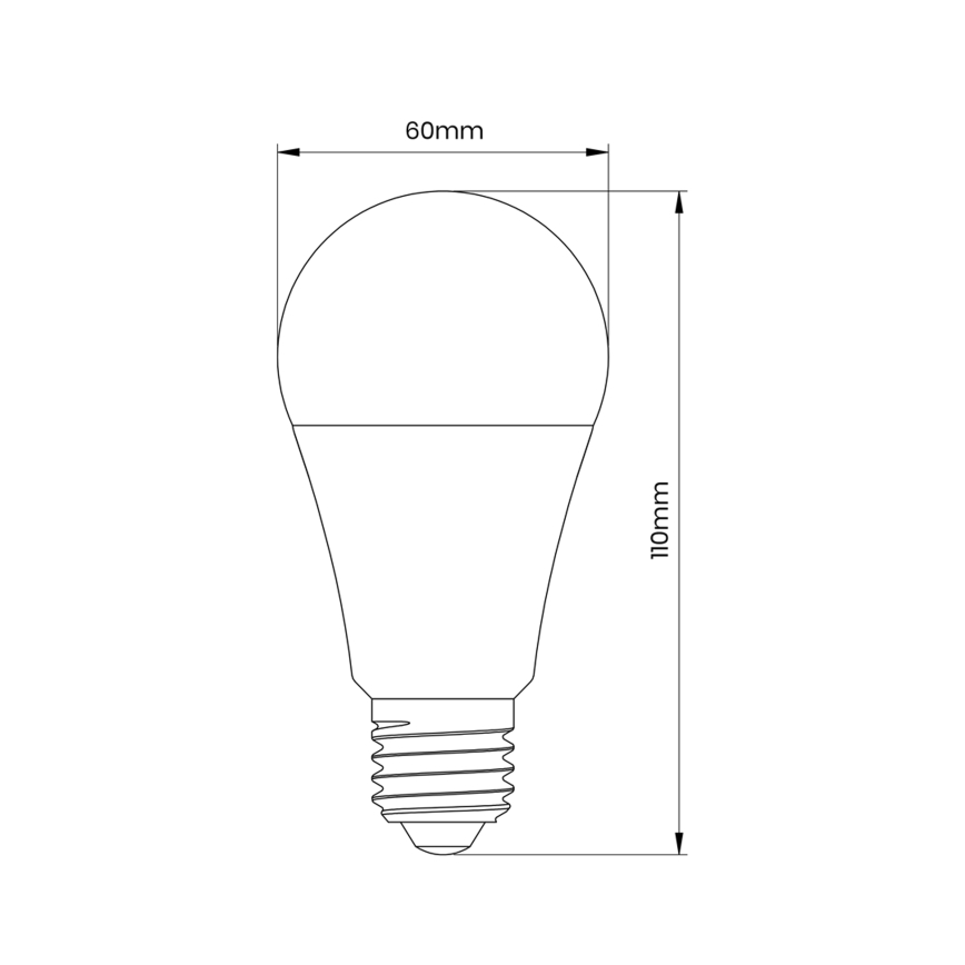 LED-lamp met bewegings- en schemersensor A60 E27/9W/230V 3000K