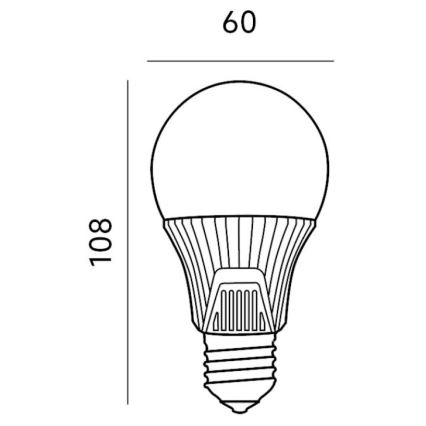 LED-lamp met bewegingssensor E27/9W/230V 6500K