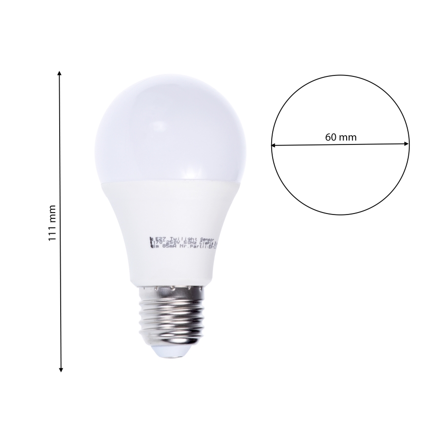 LED Lamp met bewegingssensor ECO E27/6W/230V