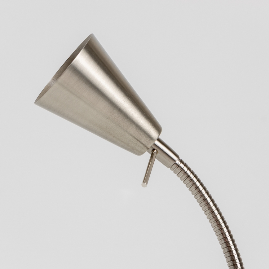 LED-lamp met klem 1xGU10/4,7W/230V mat chroom