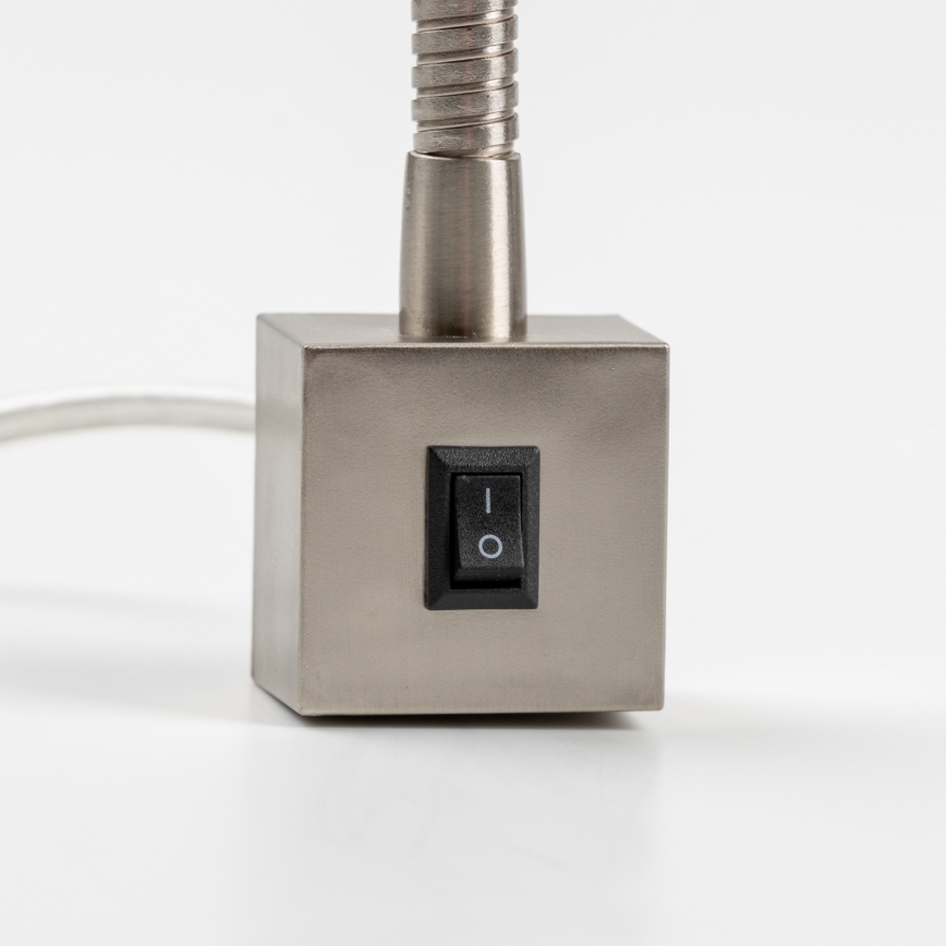 LED-lamp met klem 1xGU10/4,7W/230V mat chroom