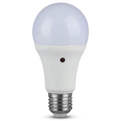 LED lamp met schemersensor E27 / 9W / 230V 2700K
