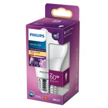 LED Lamp met Sensor Philips A60 E27/8W/230V 2700K