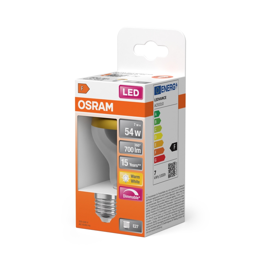 LED-lamp met spiegelkap SUPERSTAR E27/7W/230V 2700K goudkleurig - Osram