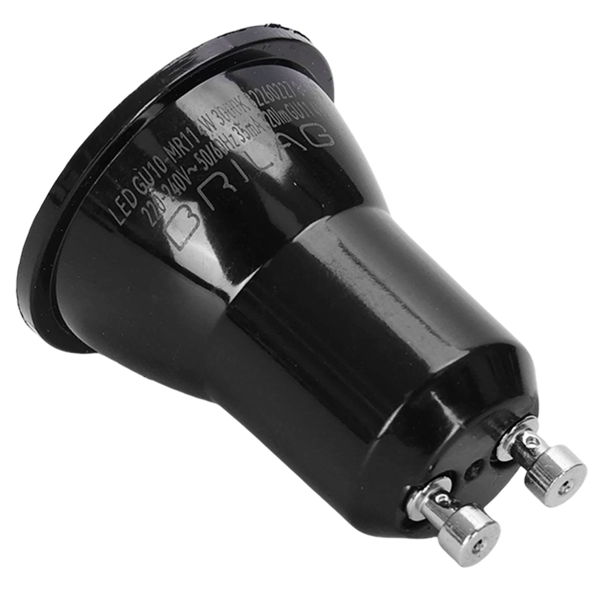 LED-lamp MR11 GU10/4W/230V 3000K zwart - BRILAGI