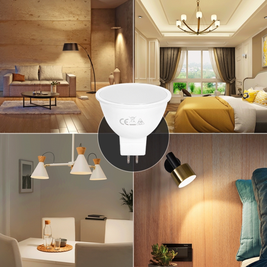 LED Lamp MR16 GU5,3/4W/12V 3000K - Aigostar
