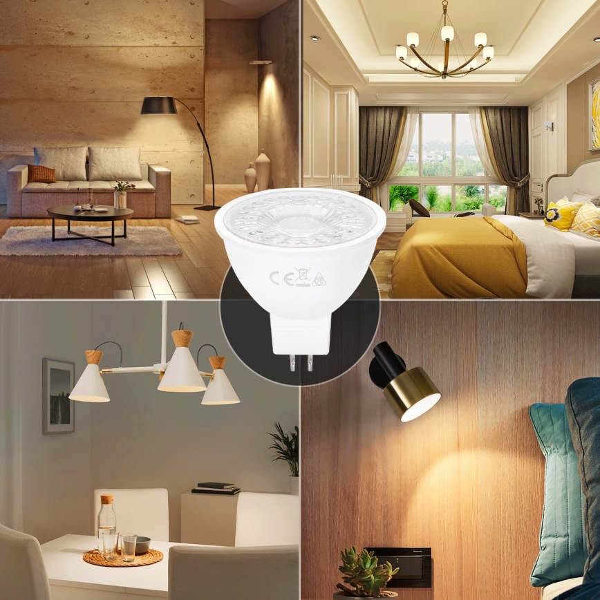 LED Lamp MR16 GU5,3/6W/12V 3000K - Aigostar
