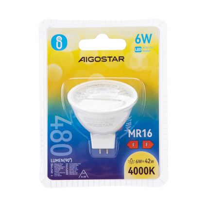 LED Lamp MR16 GU5,3/6W/12V 4000K - Aigostar