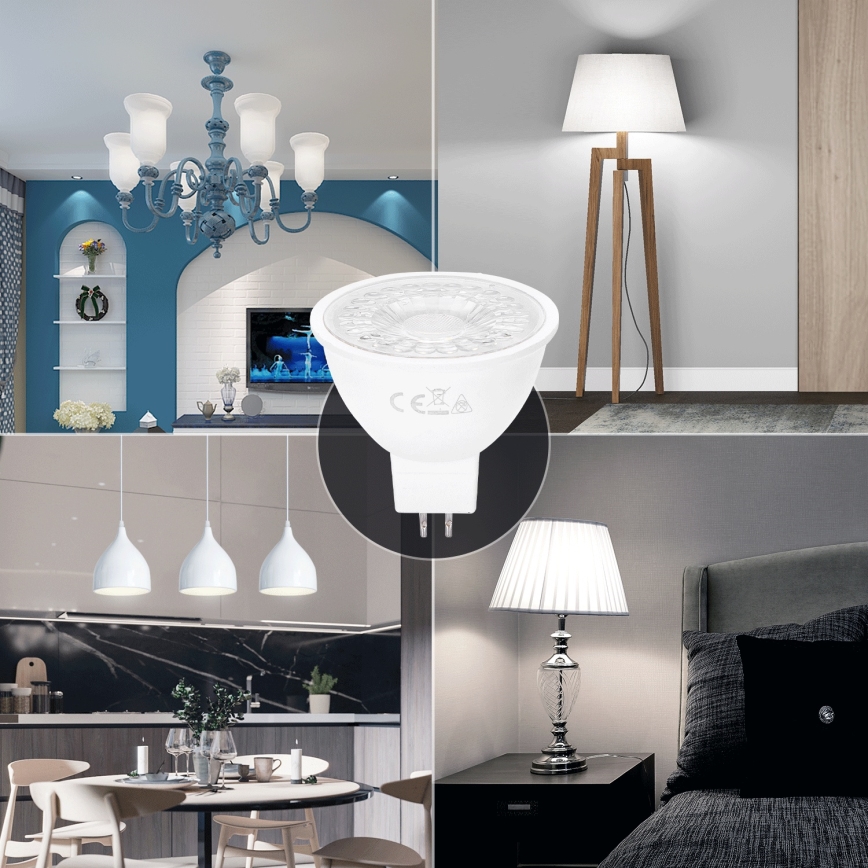 LED Lamp MR16 GU5,3/6W/12V 6500K - Aigostar