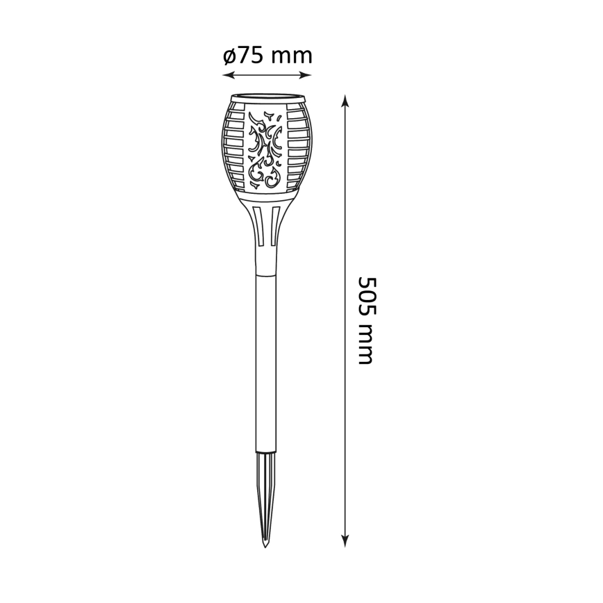 LED-lamp op zonne-energie met een sensor FUEGO LED/1,2V 200 mAh IP44