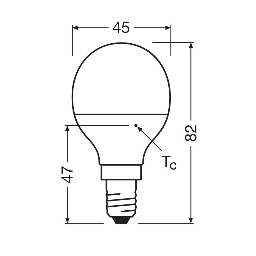 LED Lamp P40 E14/4,9W/230V 2700K - Osram