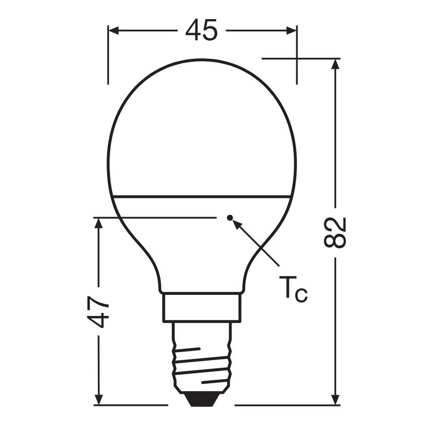 LED Lamp P40 E14/4,9W/230V 4000K - Osram