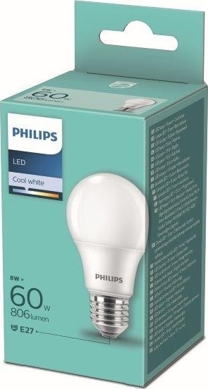 LED Lamp Philips A60 E27/8W/230V 4000K