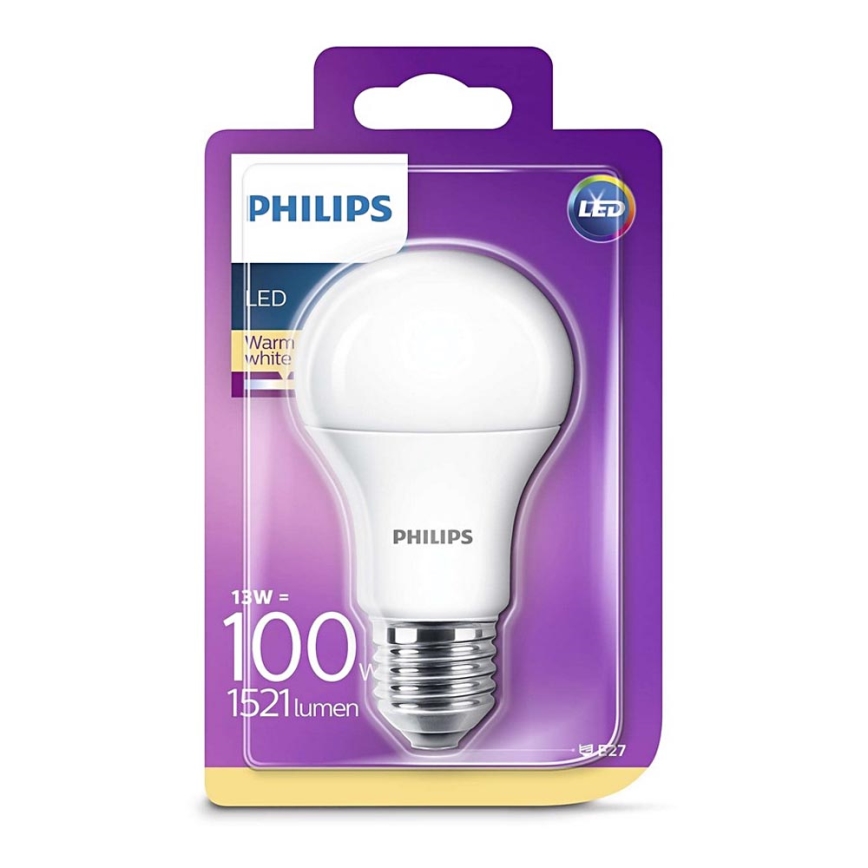 LED Lamp Philips E27/13W/230V 2700K